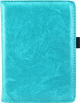 iMoshion Ereader Cover / Hoesje Geschikt voor Kobo Aura Edition 2 - iMoshion Luxe Effen Bookcase - Turquoise / Turquoise