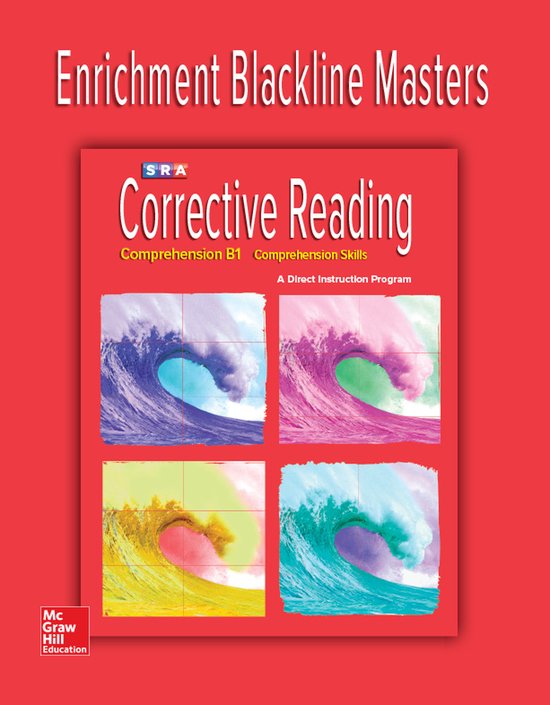 Corrective reading decoding series corrective reading comprehension
