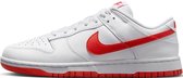 Nike Dunk Low Retro ''Picante Red'' - Sneakers - Unisex - Maat 42 - Wit/Rood