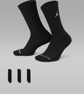 Nike Jordan Everyday Crew Socks Black - 3-Pack - Zwart - 46-50