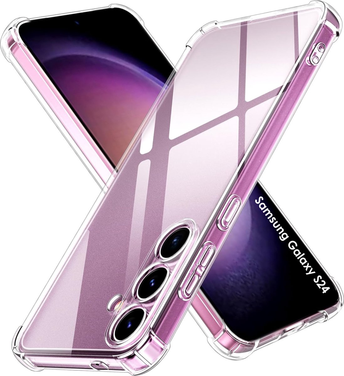 Hoesje voor Samsung Galaxy S24 backcover Shockproof siliconen Transparant