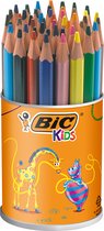 BIC Kids ECOlutions Evolution Triangle in pot zonder deksel - 48 potloden - Diverse Kleuren