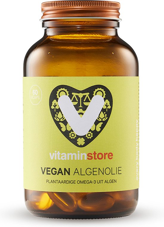 Foto: Vitaminstore vegan algenolie 60 vegi softgels