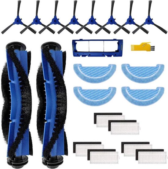 Foto: Accessoireset voor cecotec conga 1090 connected 1090 connected force 1090 reserveonderdelen voor robotstofzuigers 21 verpakkingen hoofdborstel en zijfilter