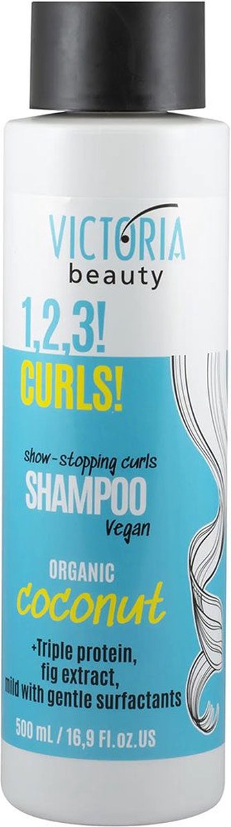 Haar shampoo met kokos olie - voor krullend haar - vegan - rijk aan proteïnen - vijg extract 500ml