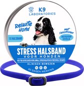 Antistress halsband hond Blauw - Anti-stressmiddel voor honden - Feromonen - Anti stress hond - Kalmerend en rustgevend - Tegen stress, angst en agressie bij honden