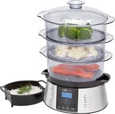 Clatronic Stoomkoker - Food Steamer - 3 Laags - Roestvrij Staal