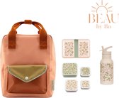 BEAU by Bo Sticky lemon rugzak small + A little lovely company back to school set Bloesem roze
