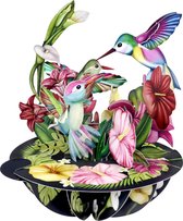 3D wenskaart Pirouette - Santoro London - Hummingbirds
