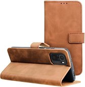 Case2go - Telefoonhoesje geschikt voor Xiaomi Redmi Note 11 Pro / 11 Pro 5G - Wallet Book Case - Met Magnetische Sluiting - Bruin