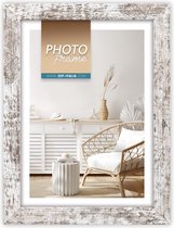 ZEP - Cadre Photo en Bois Vivan 6 blanc/marron pour photo format 20x30 - V33236