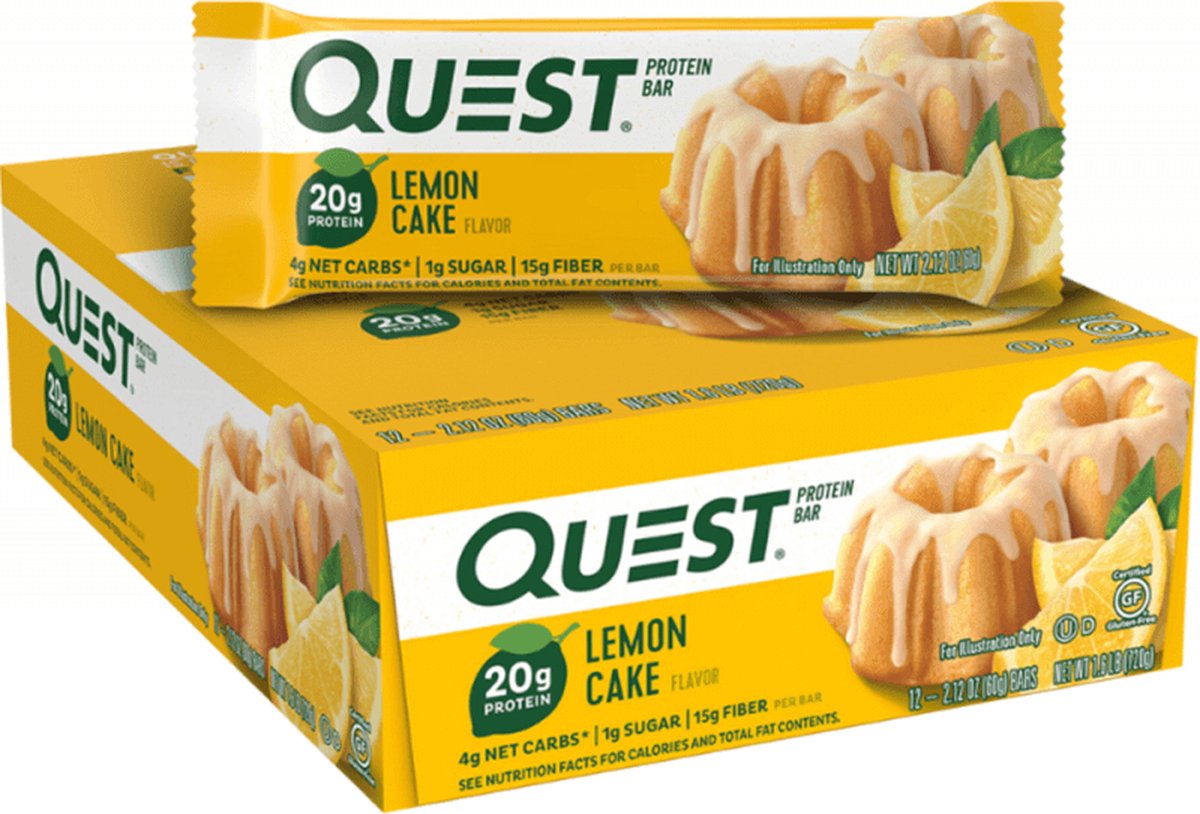 Goedkoopste Quest Protein Bars 12repen Lemon Cake