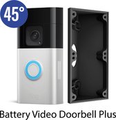 SmarThuis - Hoekbeugel geschikt voor Ring Battery Video Doorbell Plus - hoekbeugel van 45 graden - inclusief montage materiaal - sterk en milieubewust