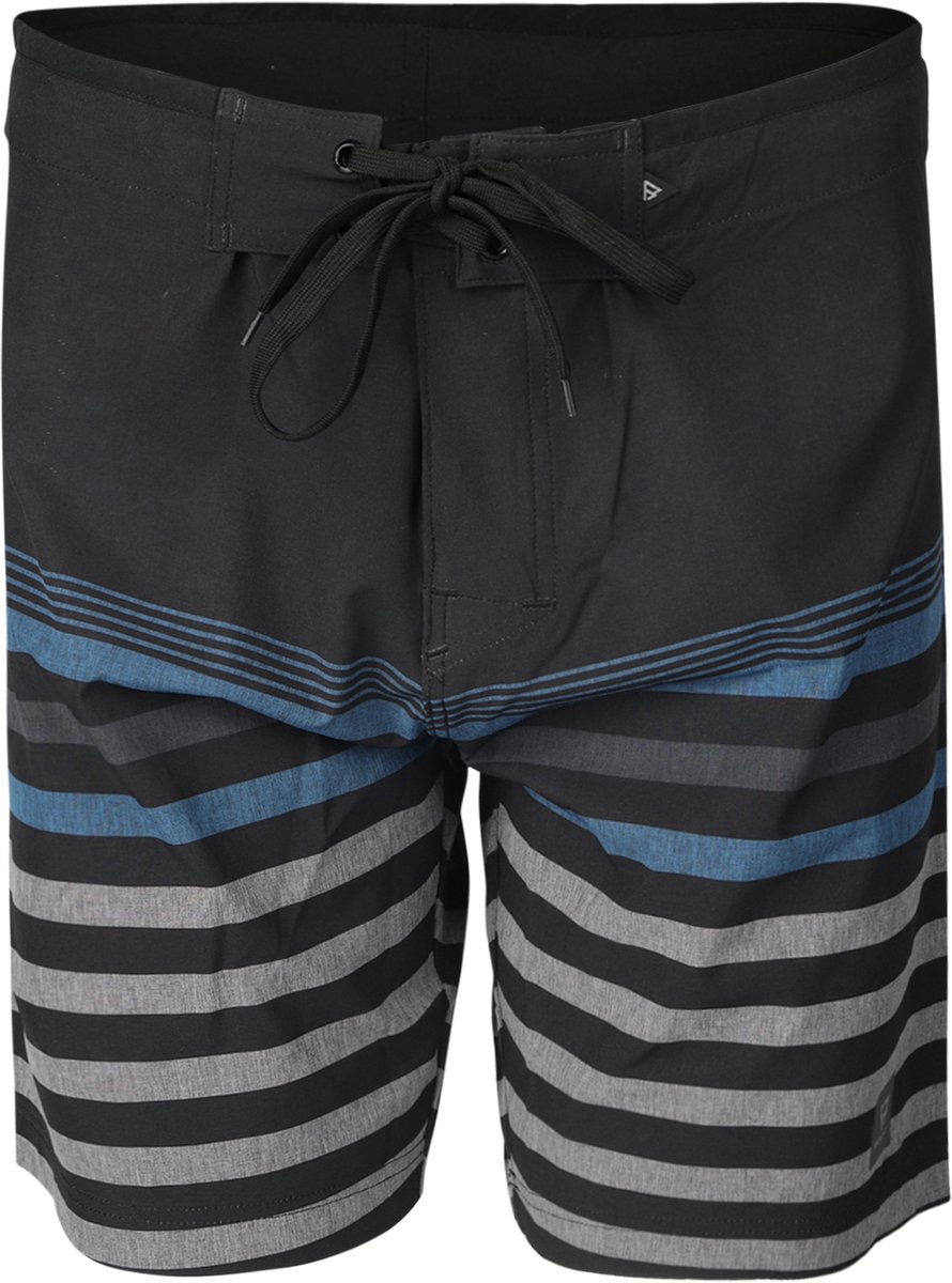 Brunotti Paitor-Stripe Heren Boardshort - Zwart - 34