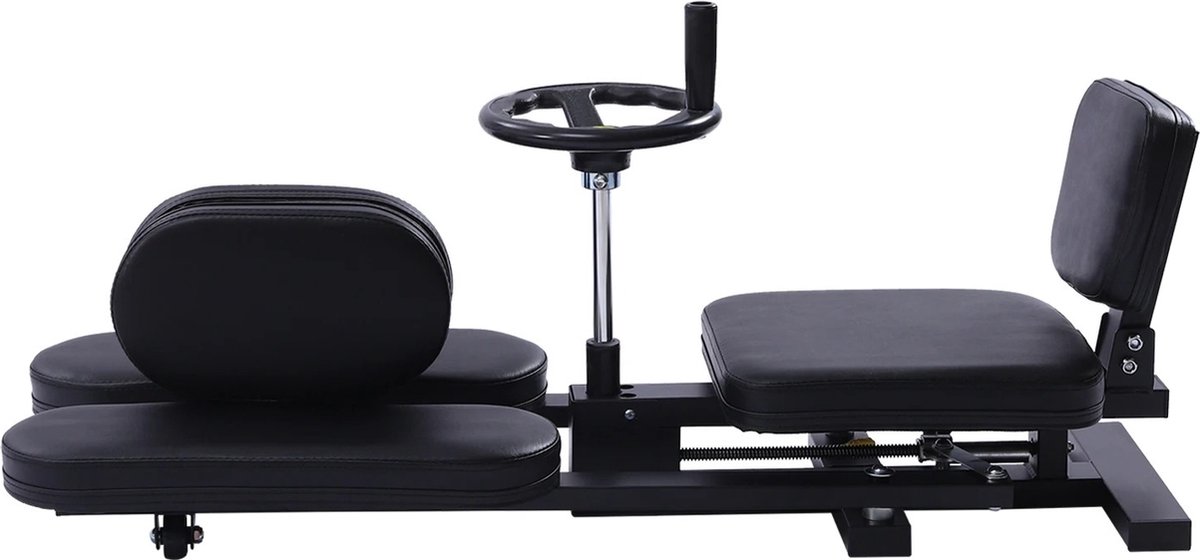 VORLOU - Fitness - Split trainer - 180 graden Stretch - Gentle Stretching - Beenspreider - Split machine - Leg stretcher - Rekmachine - Verstelbaar - Metaal - 197x128x54 cm