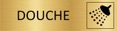 CombiCraft deurbordje Douche in goud met tape - 165 x 45 mm