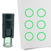 CombiCraft Stempel Rondje 10mm rond - groene inkt