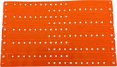 CombiCraft Blanco Smalle Vinyl Polsbandjes Oranje - 100 stuks