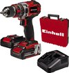 Einhell Accu Klopboor-/ Schroefmachine TP-CD 18/50 Li-i BL Kit - Power X-Change - 18 V/Li-Ion - Met impactfunctie - 2 snelheden - 50 Nm - Koolborstelloze motor - Incl. 2x 2,0 Ah accu en lader