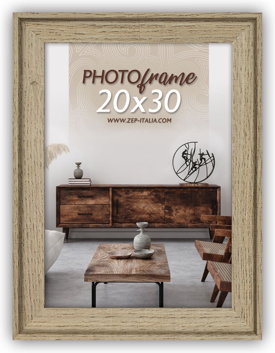 Zep Houten Fotolijst Torino Bruin voor foto 13x18 - RT757R