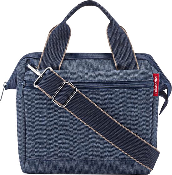 Reisenthel Allrounder Cross Schoudertas - 4L - Herringbone Donkerblauw
