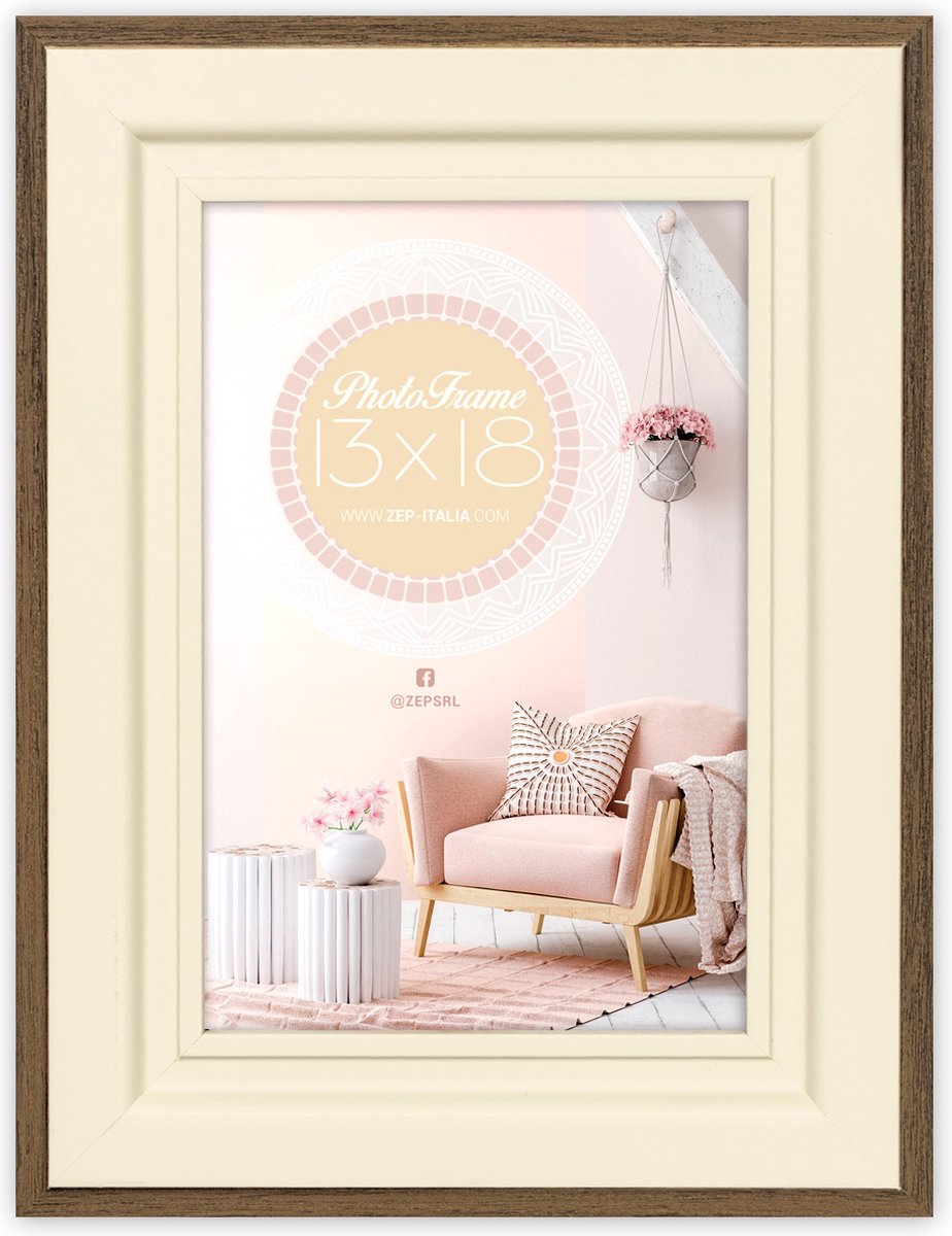 Zep Houten Fotolijst Termoli A Wit voor foto 20x30 - RM723A