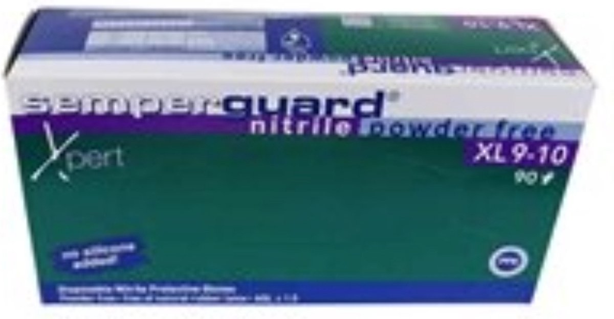 Goedkoopste Semperguard handschoenen latex poedervrij IC, medium, wit- 5 x 100 stuks voordeelverpakking