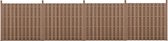 In And OutdoorMatch WPC Hekpaneel Leslie - 11 planken - Met Palen - 185x747 cm - Bruin - Waterdicht