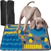 Professor Q - Snuffelmat Hond met 10 functies - Denkspel Hond - Blauw en Geel
