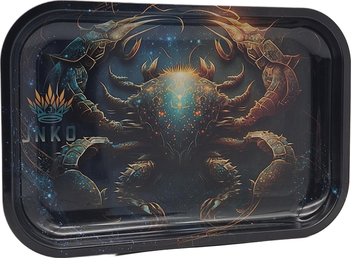 Metalen Luxe Dienblad | 29x19cm | Horoscoop Serie | Kreeft / Cancer | Decoratief Dienblad | JNKO