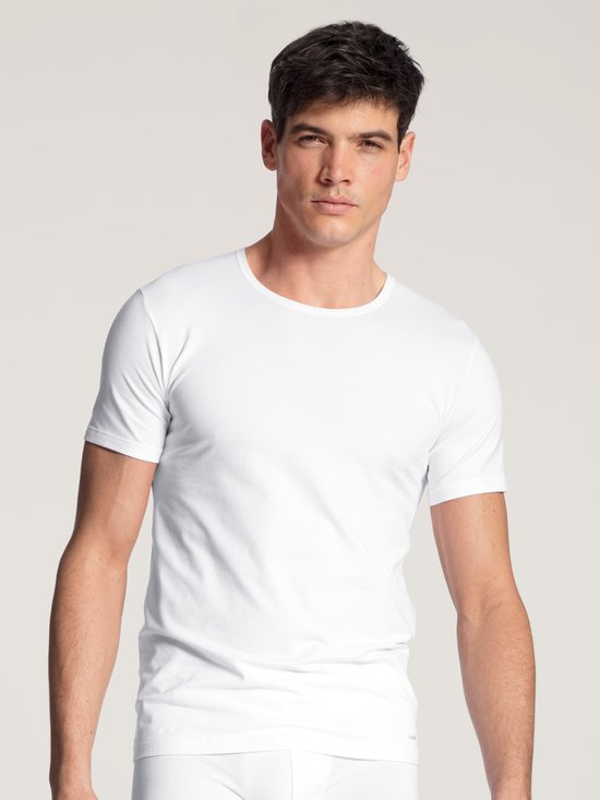 CALIDA-Cotton Code-Mannen-T-shirt-Wit-Maat-Niet van toepassing