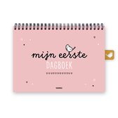 Mijn eerste dagboek | roze | Eerste jaar baby invulboek | A5 formaat | Thuismusje