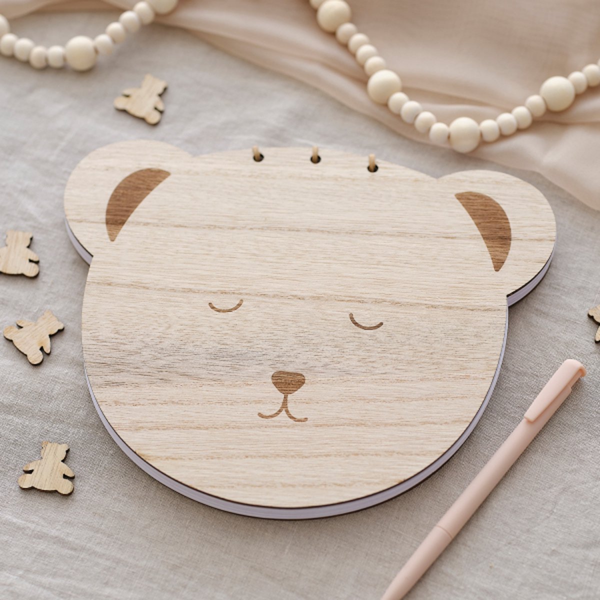 Livre d or Ginger ray - Botanical Baby - Livre d'or en bois
