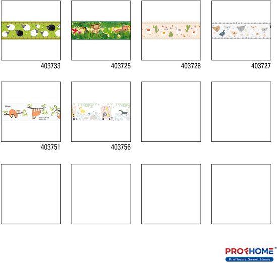 Papier peint à motif Animaux Profhome 403733-GU 75 de papier peint autocollante légèrement structurée avec motif animalier vert mat noir blanc marron 0 m2