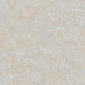 Ton sur ton behang Profhome 379023-GU vliesbehang licht gestructureerd tun sur ton mat grijs goud wit 5,33 m2