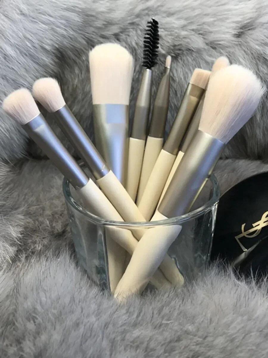 Goedkoopste 8 Stuks Cosmetica Foundation Blush Poeder Oogschaduw Blending Make-Up Borstel Zachte Pluizige Make-Up Borstels Schoonheidstools Make-Up Borstels