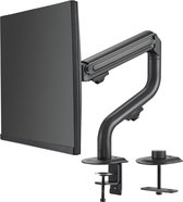 PC-monitorhouder voor schermen van 17 tot 32 inch - belasting 2-8 kg - scharnierarm voor plats/gebogen monitor - in hoogte verstelbaar - kantelen en draaibaar - VESA 75/100 met ergonomische voordelen
