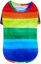 T-shirt pour Chiens aux couleurs joyeuses de l'arc-en-ciel - 30 cm