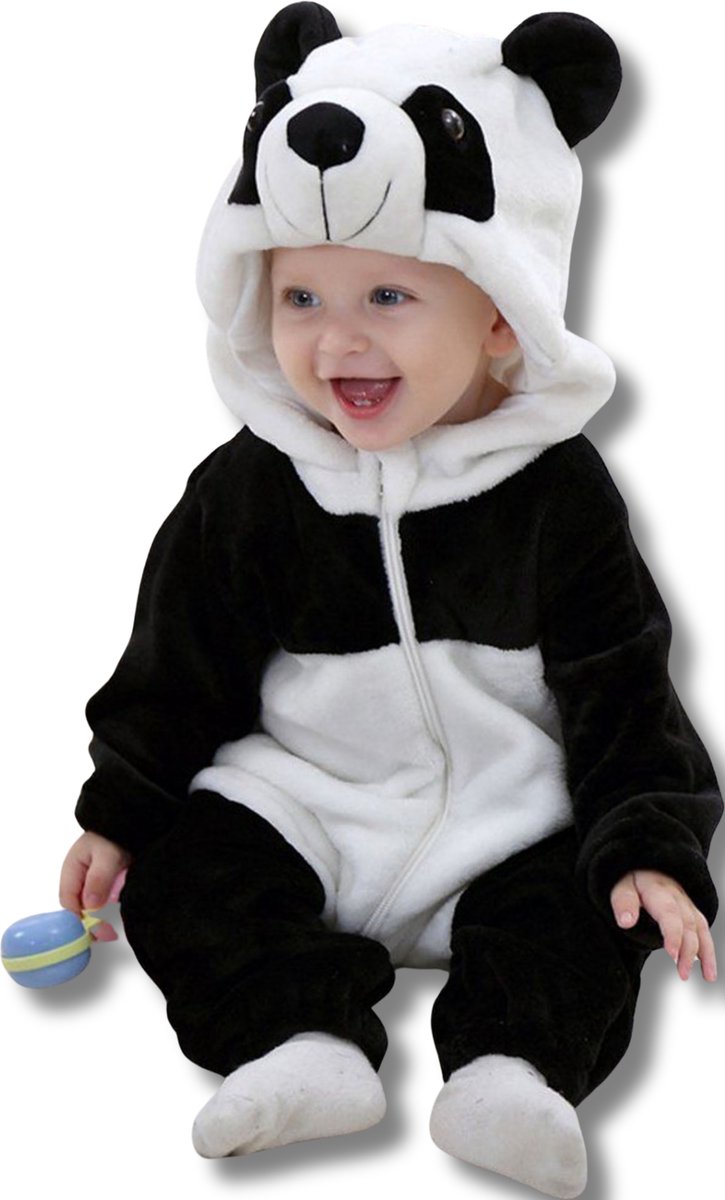 Panda Kleuter Verkleedpak – Peuter Dieren Kostuum – Onesie Kinderen 2-4 Jaar – Flanel – Voor Carnaval, Sinterklaas Cadeau – Jongen & Meisjes – Pyjama of Boxpak – Kruippak – Perfect Cadeau voor Kerstmis – Comfortabel & Zacht - Animal