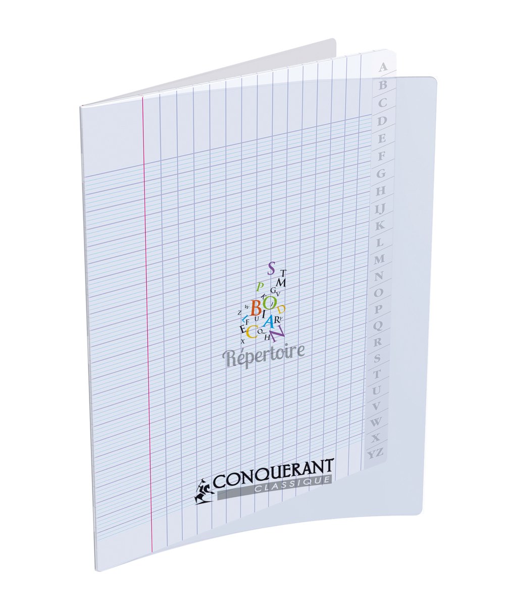 Conquerant 400026557 schrijfblok & schrift 96 vel Transparant