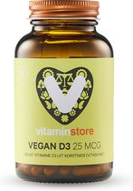 Vitaminstore - Vegan D3 25 mcg (vegan vitamine D 1000 IE) - 60 vegicaps