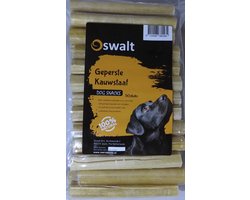 Oswalt Geperste Kauwstaaf - Runderhuid - Hondensnack - 50 Stuks - 15CM