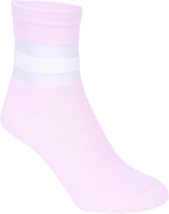 1x Roze sokken met mesh