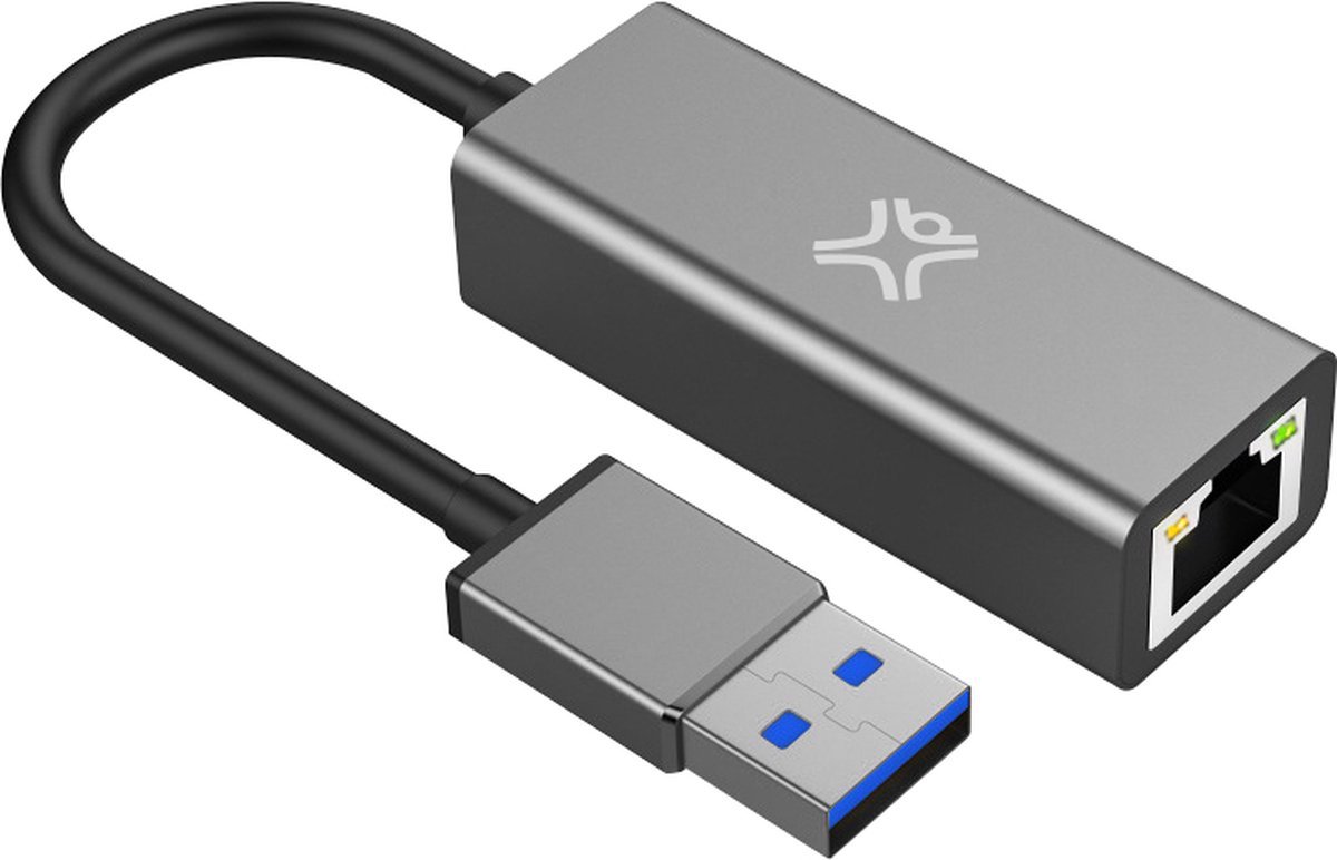 XtremeMac USB-A naar Ethernet Adapter - 10/100/1000Mbps - Grijs