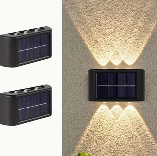 MEIKEE tuinverlichting op zonne-energie, 2700K warmwit, 3 helderheid, 2 modi, solar spots tuin, 6000MAH, IP66 waterdichte, spot zonne-energie Voor buitentuin, gazon, terras buitentuin gazon 6 stuks