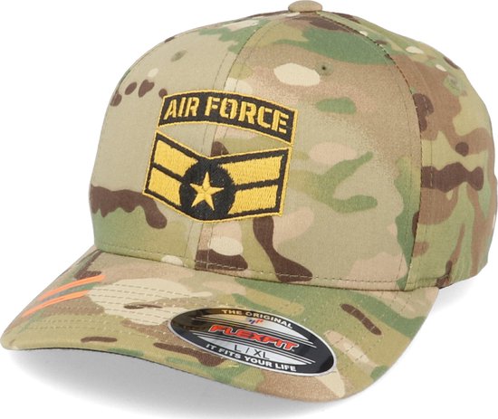 Hatstore- Air Force Insignia Multicam Flexfit - Army Head Cap