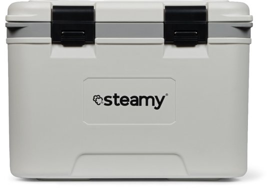 Steamy Marine 21 - Middelgrote Koelbox Inclusief verdeelwand en inlegbakje - 21 Liter - Frigobox - Wit