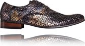 Sparkie Elegance - Maat 41 - Lureaux - Kleurrijke Schoenen Voor Heren - Veterschoenen Met Print