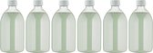 Scrubzout Dennen - 650 gram - Fles met witte dop - set van 6 stuks - Hydraterende Lichaamsscrub