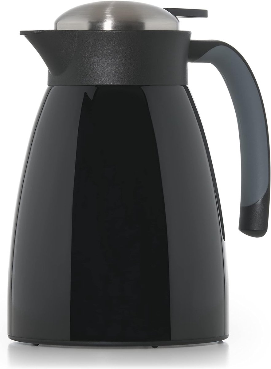 Thermoskan breuk- en lekvrije BPA-vrije thermoskan met Quick Tip-sluiting houdt dranken urenlang warm en koud 1000 ml zwart